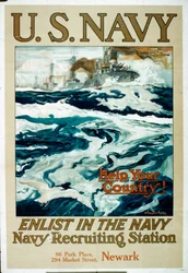 米海軍第一次世界大戦の募集ポスター